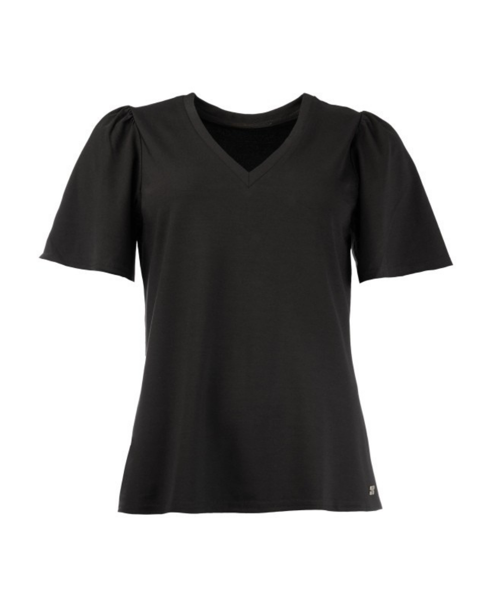 Shirt met kleine puff mouw